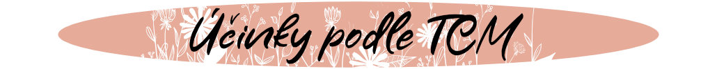 Účinky podle tradiční čínské medicíny